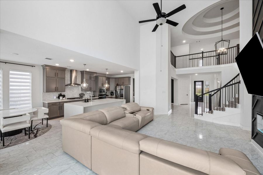 Furnished interior view inside a new home in Del Bello Lakes – 60', Manvel (Image 14).