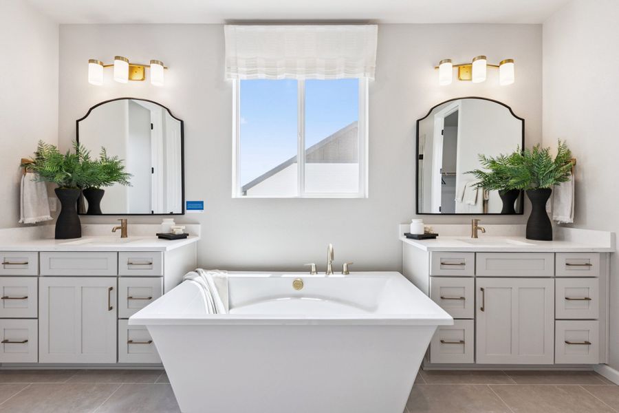 Representative furnished interior of a home built from the Silverton by Landsea Homes in Highlands Preserve, Mead (Image 10).