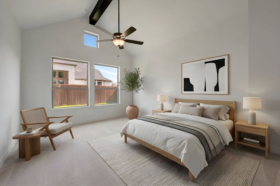 Furnished interior view inside a new home in Sandbrock Ranch, Aubrey (Image 6).