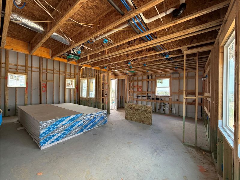In-progress construction of a new home in Cannon Ranch, Dripping Springs, TX (Image 17).