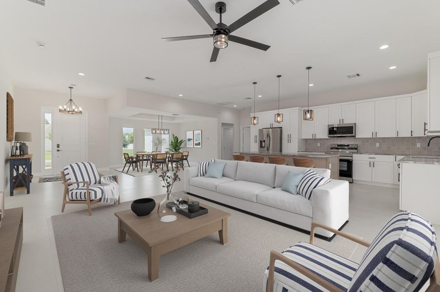 Furnished interior view inside a new home in , Port St. Lucie (Image 11). Furnished interior view inside a new home in , Port St. Lucie (Image 11).