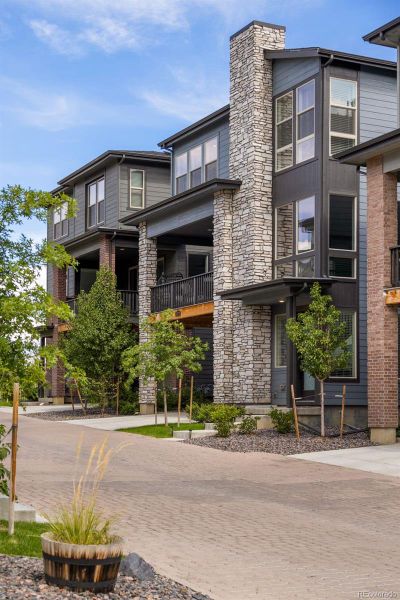Front exterior of a new home in , Morrison, CO, highlighting curb appeal (Image 22).