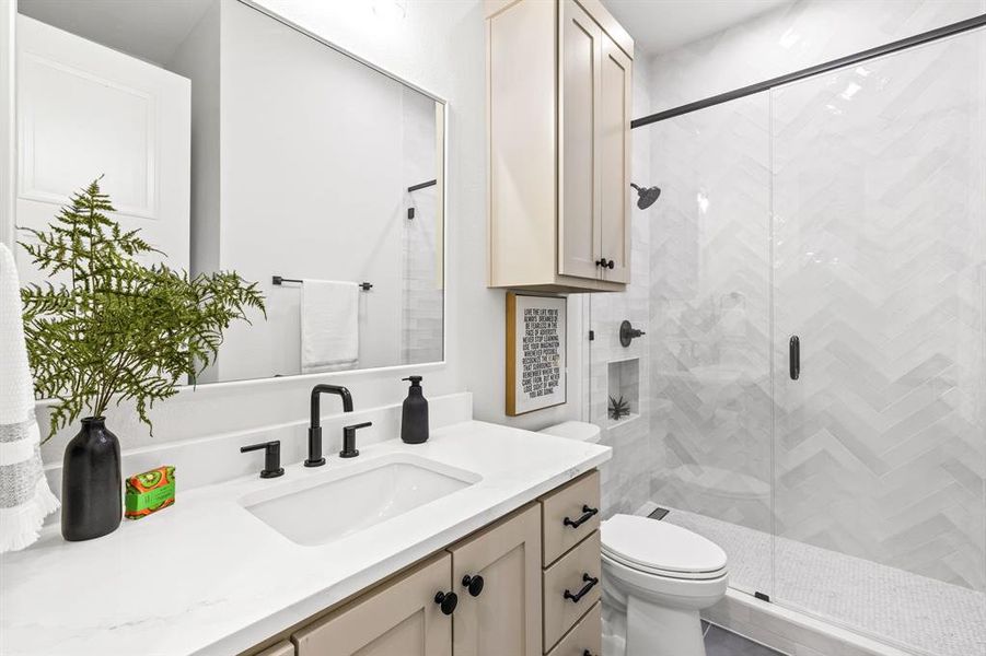 Guest Bath with Walk In Shower