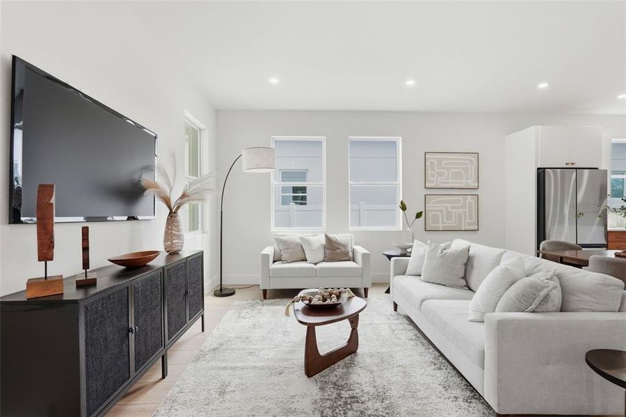 Furnished interior view inside a new home in , St. Petersburg (Image 14).