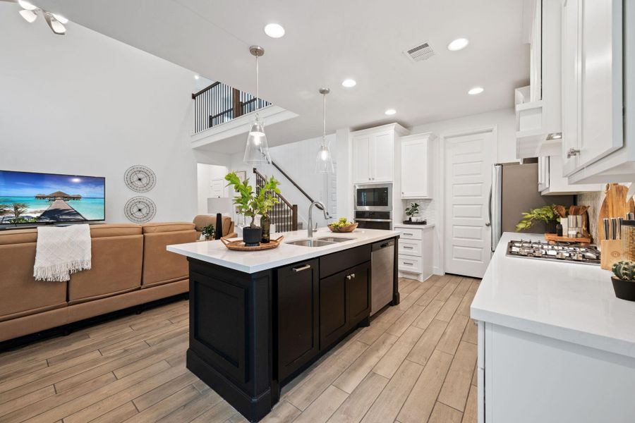 Furnished interior view inside a new home in The Highlands, Porter (Image 9).