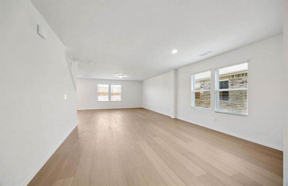 Gathering room with adjoining nook Gathering room with adjoining nook