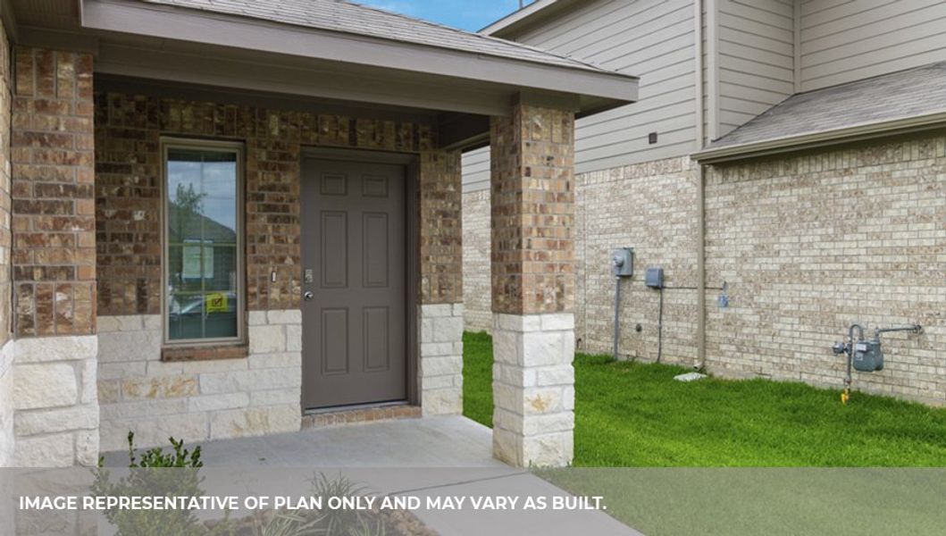 Representative exterior details of a home built from the X30A by D.R. Horton in Granger Pines, Conroe (Image 3).
