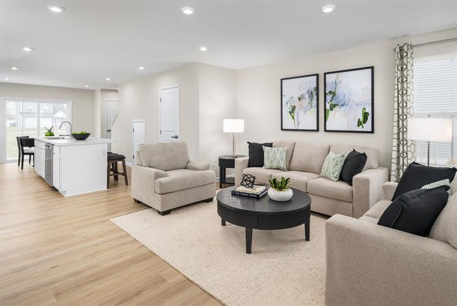 Representative furnished interior of a home built from the Tate by Ryan Homes in Colonial Village, Edenton (Image 7).