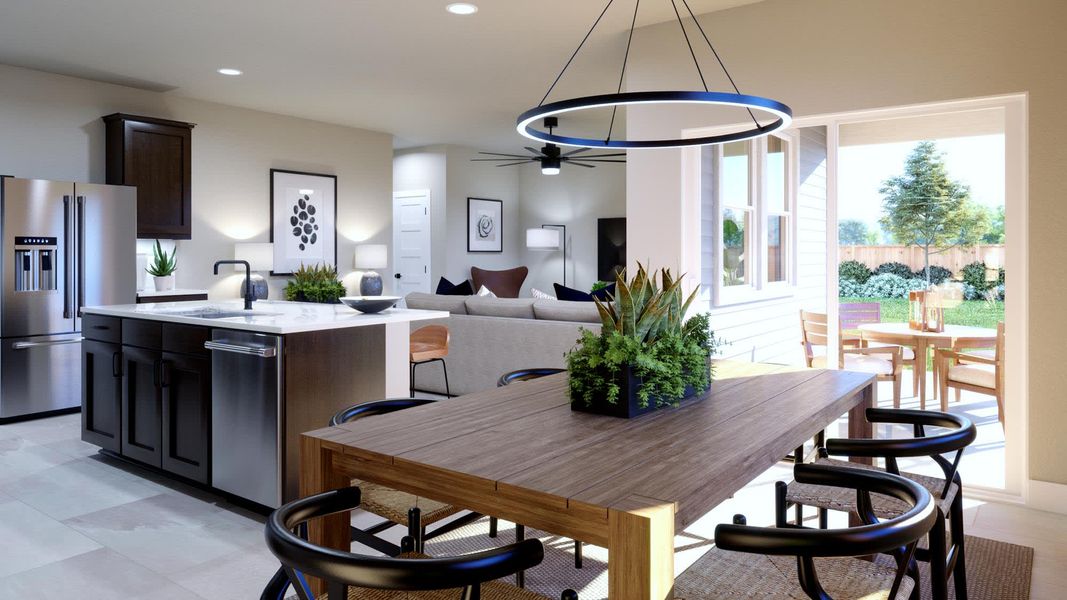 Dining Room | Hailey at Lariat in Liberty Hill, TX by Landsea Homes