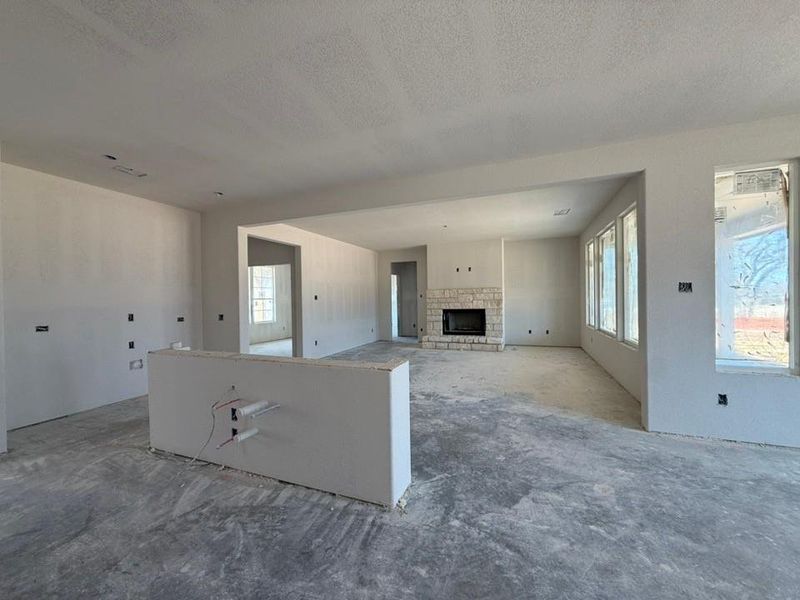 In-progress construction of a new home in Oak Grove Addition, Springtown, TX (Image 11).