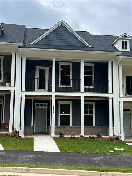 Front exterior of a new home in The Park at Gainesville Township, Gainesville, GA, highlighting curb appeal (Image 20). Front exterior of a new home in The Park at Gainesville Township, Gainesville, GA, highlighting curb appeal (Image 20).
