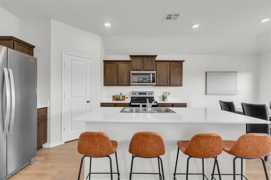 Furnished interior view inside a new home in , Princeton (Image 8).