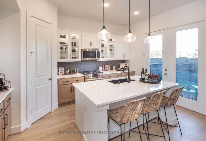 Furnished interior view inside a new home in Bridgeland Central: The Cottages, Cypress (Image 7).