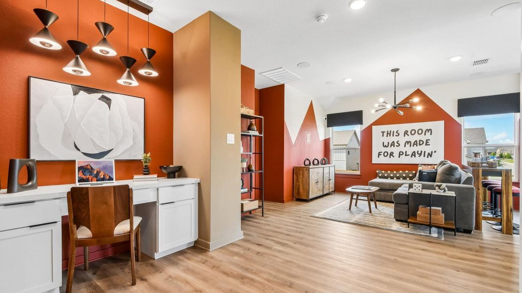 Model home photos of similar floorplans, not pictures of actual home.