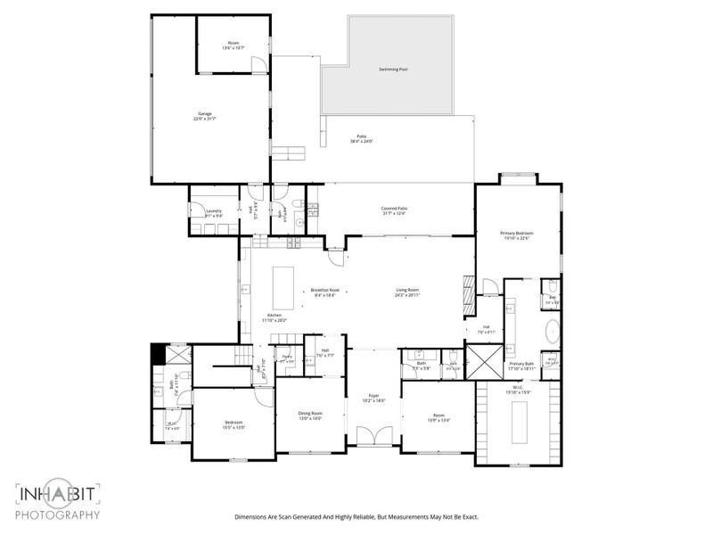 Downstairs floor plan