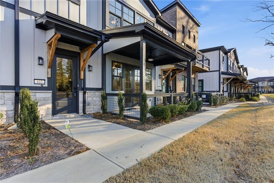 Exterior details and patio area of a home in Serenity, Hapeville (Image 26). Exterior details and patio area of a home in Serenity, Hapeville (Image 26).