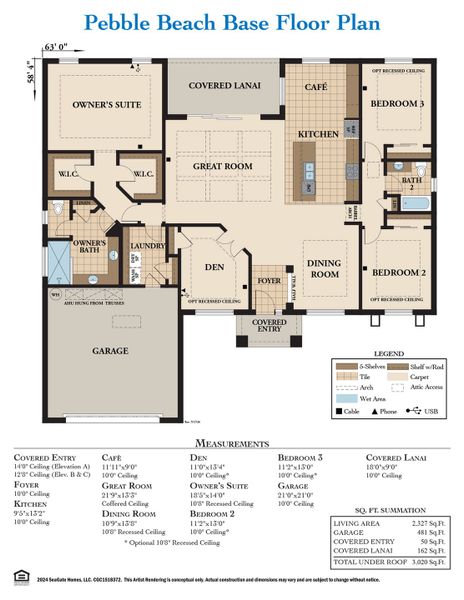 Pebble Beach Floor Plan