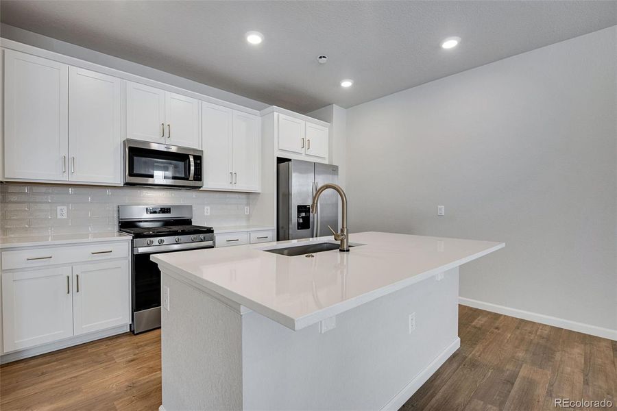 Furnished interior view inside a new home in , Arvada (Image 8). Furnished interior view inside a new home in , Arvada (Image 8).