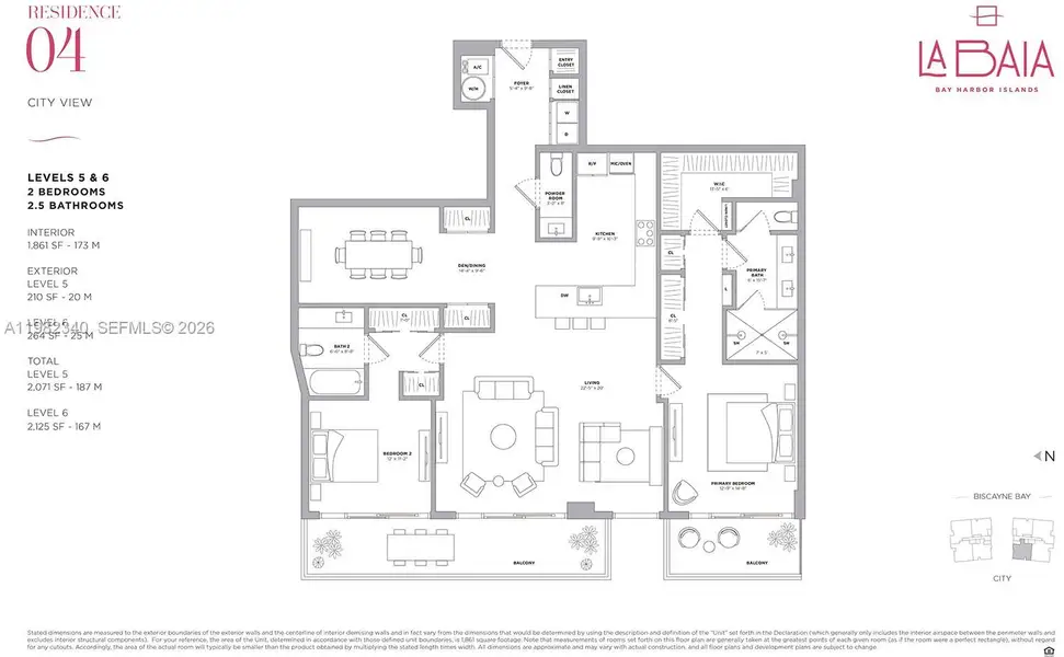 2D floor plan layout of this home in , Bay Harbor Islands, FL (Image 6).