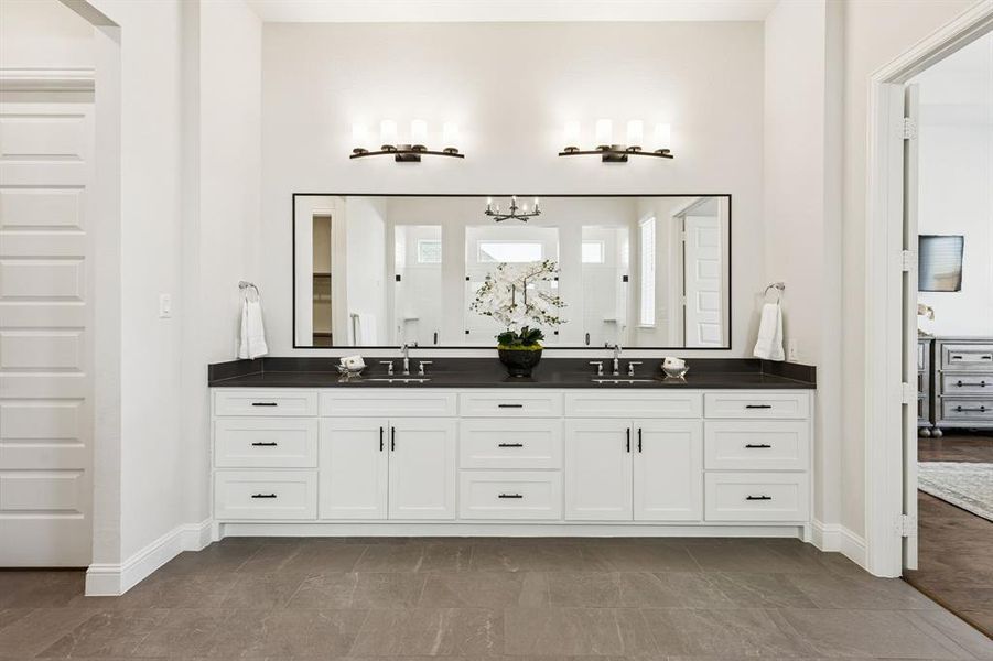 Furnished interior view inside a new home in Walsh Ranch 70', Fort Worth (Image 15). Furnished interior view inside a new home in Walsh Ranch 70', Fort Worth (Image 15).