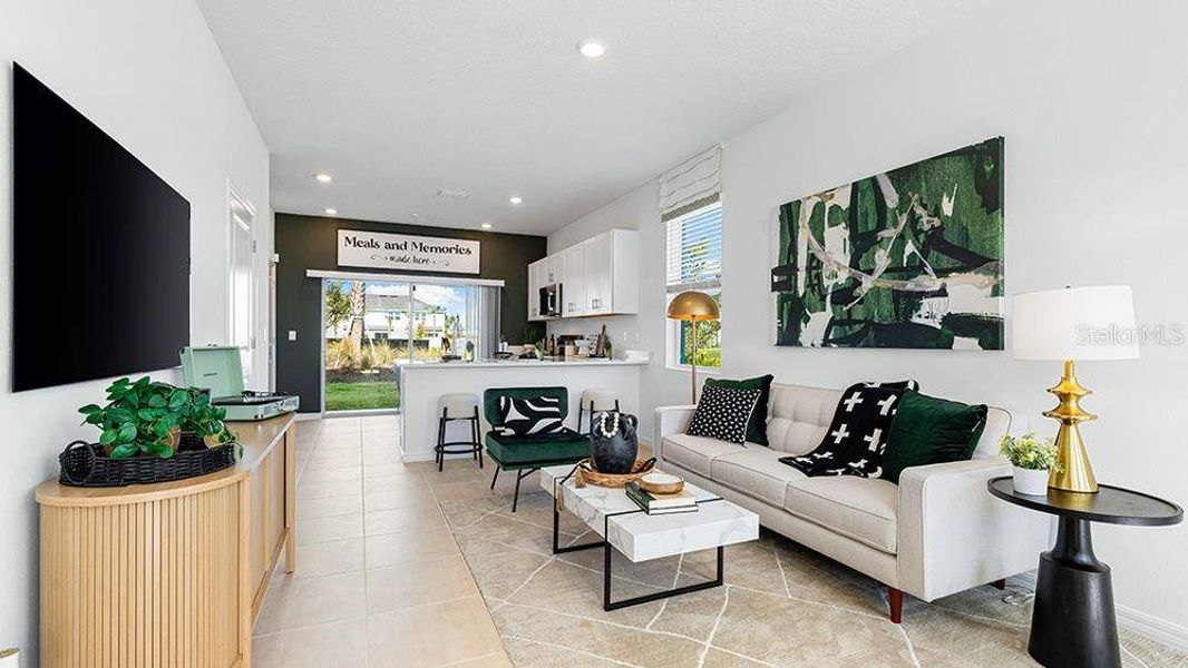Furnished interior view inside a new home in The Townhomes at Azario Lakewood Ranch, Bradenton (Image 9).