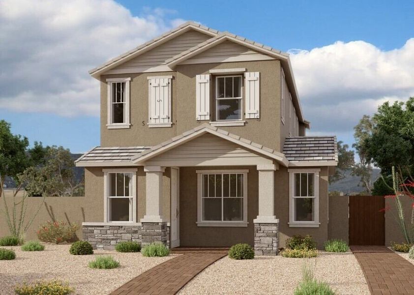 Exterior elevation rendering