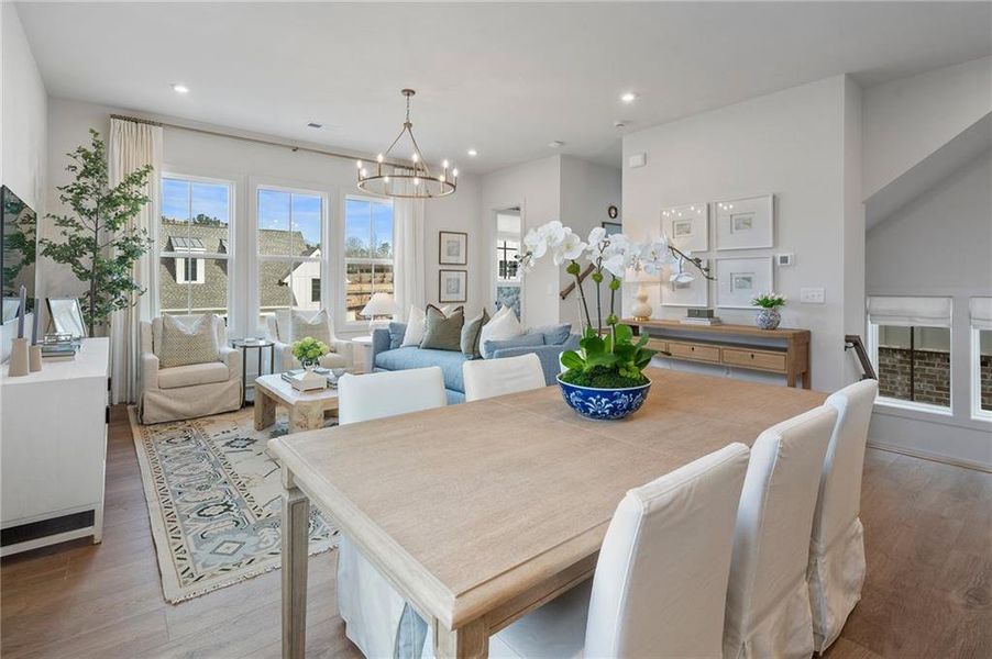 Furnished interior view inside a new home in , Alpharetta (Image 12).