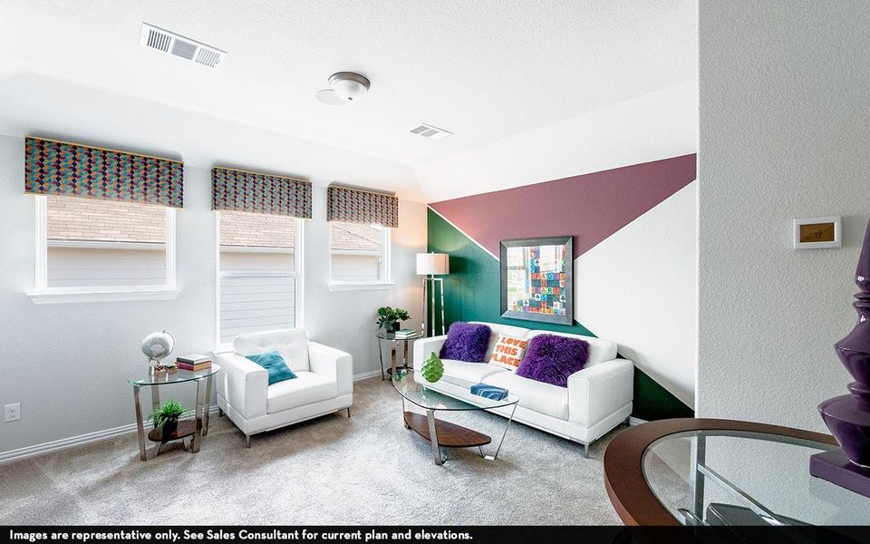 Furnished interior view inside a new home in Mulberry Farms, Santa Fe (Image 18).