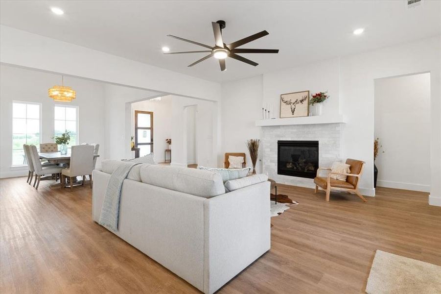 Furnished interior view inside a new home in , Justin (Image 16).