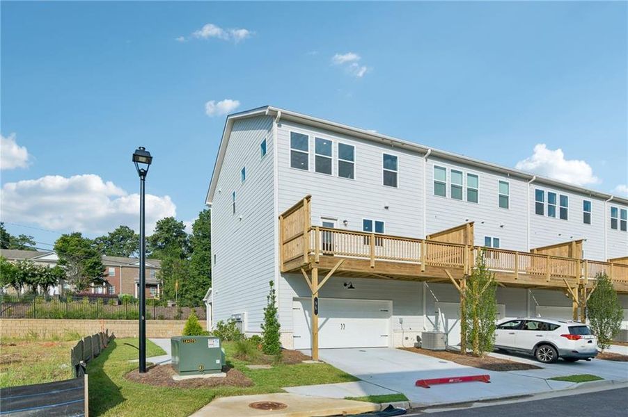 Exterior details and patio area of a home in Chandler Run, Tucker (Image 3).