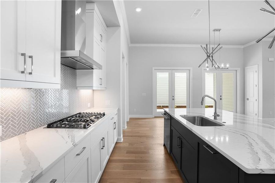 Furnished interior view inside a new home in Promenade at Sawnee Village, Cumming (Image 8).