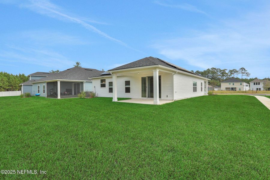 Exterior details and patio area of a home in Jennings Farm, Middleburg (Image 2). Exterior details and patio area of a home in Jennings Farm, Middleburg (Image 2).
