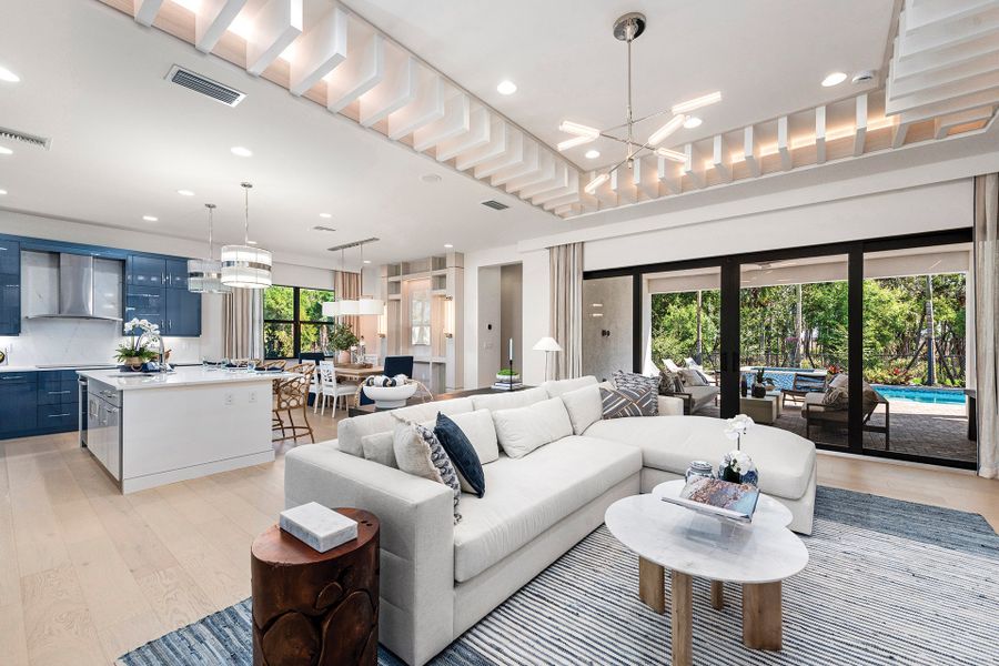 Representative furnished interior of a home built from the Belize by GL Homes in Valencia Harbor (55+), Fort Myers (Image 10).
