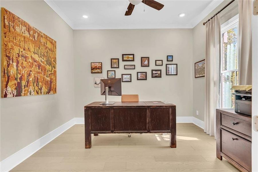 Furnished interior view inside a new home in Manning on the Square, Alpharetta (Image 10).