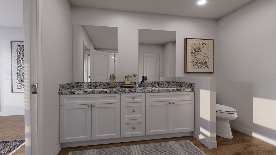 Representative furnished interior of a home built from the Ashley River by D.R. Horton in The Cove at Mallard Crossing, Summerville (Image 8).