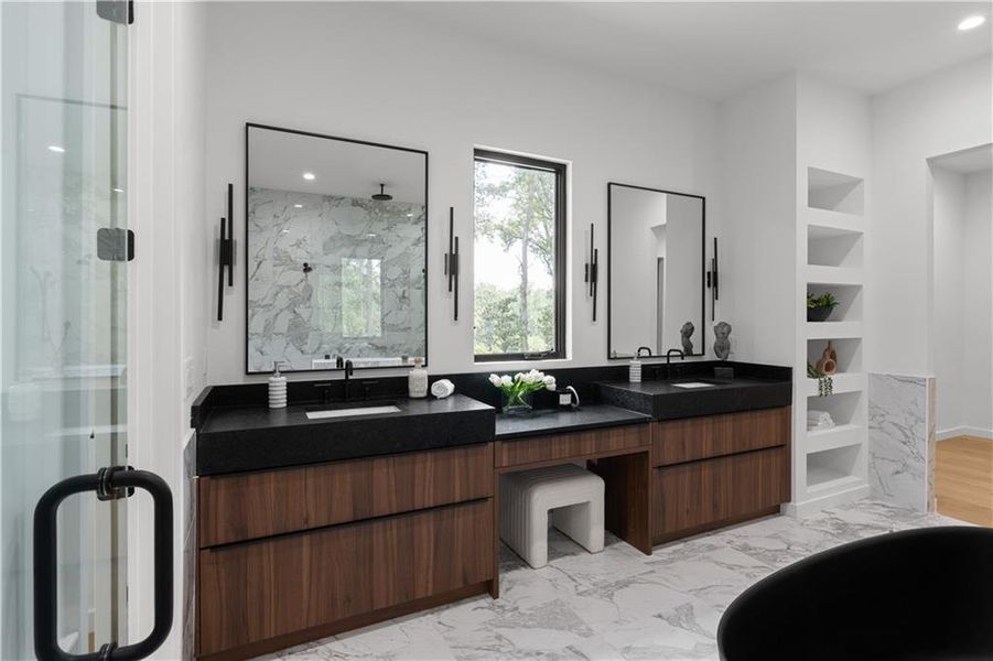 Furnished interior view inside a new home in , Atlanta (Image 8). Furnished interior view inside a new home in , Atlanta (Image 8).