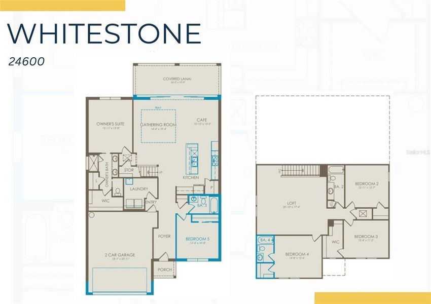 2D floor plan layout of this home in Lakespur Wellen Park, Venice, FL (Image 3).