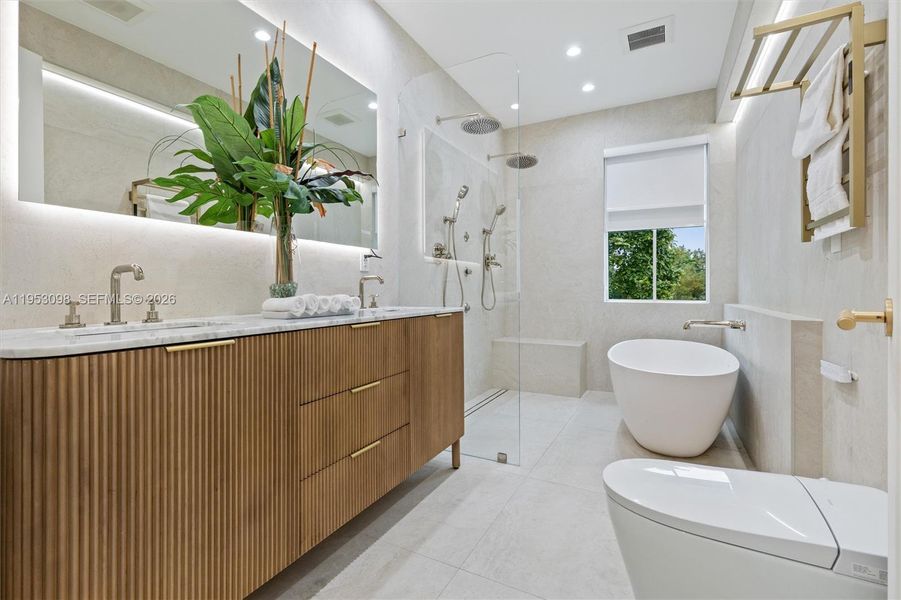 Furnished interior view inside a new home in , Miami (Image 14).