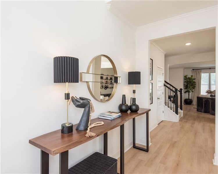 Furnished interior view inside a new home in Stratford Square, Lawrenceville (Image 13).