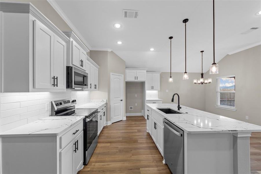 Furnished interior view inside a new home in , Greenville (Image 10). Furnished interior view inside a new home in , Greenville (Image 10).