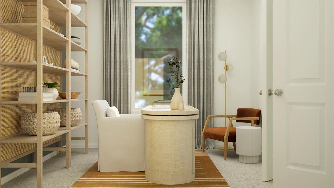 Furnished interior view inside a new home in Meadowlark Preserve, Pflugerville (Image 21). Furnished interior view inside a new home in Meadowlark Preserve, Pflugerville (Image 21).