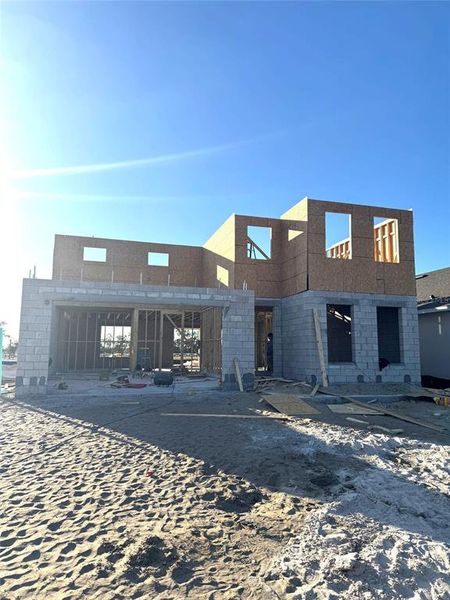 In-progress construction of a new home in Trailside, Mount Dora, FL (Image 8).