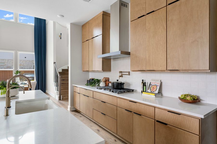 Furnished interior view inside a new home in Heritage, Dripping Springs (Image 13). Furnished interior view inside a new home in Heritage, Dripping Springs (Image 13).
