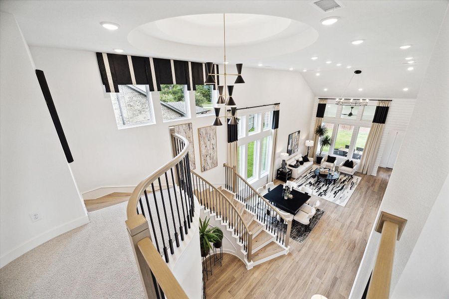 Furnished interior view inside a new home in Sienna, Missouri City (Image 16). Furnished interior view inside a new home in Sienna, Missouri City (Image 16).