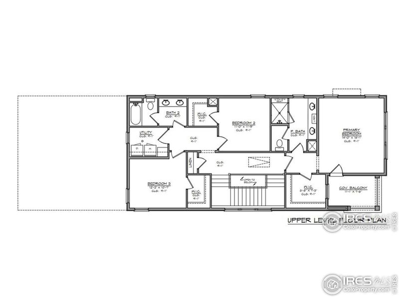 2D floor plan layout of this home in Westerly, Erie, CO (Image 2).