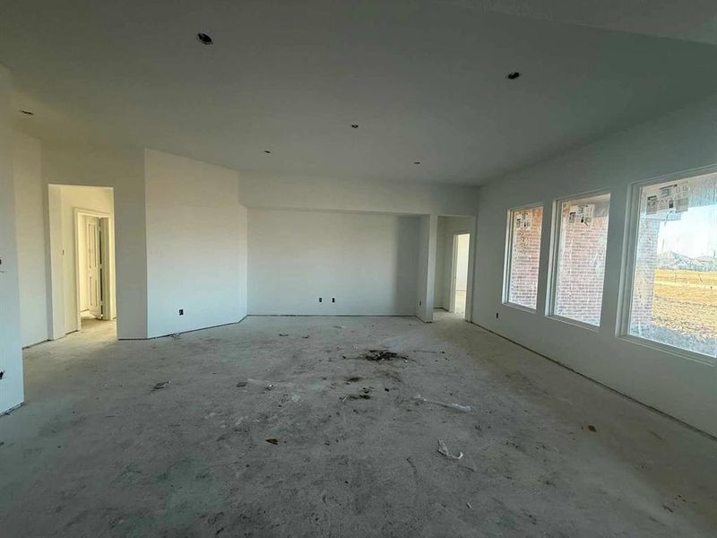 Family Room Construction Progress