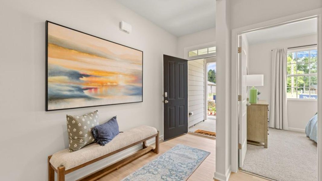 Furnished interior view inside a new home in Oaks at Cedar Grove, Fairburn (Image 13).