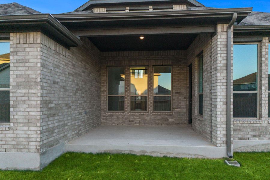 Rear Covered Patio