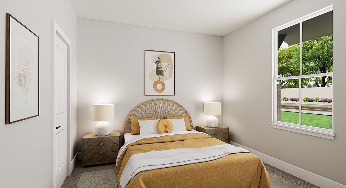 Representative furnished interior of a home built from the Cremello by Tri Pointe Homes in Painted Tree, McKinney (Image 10).