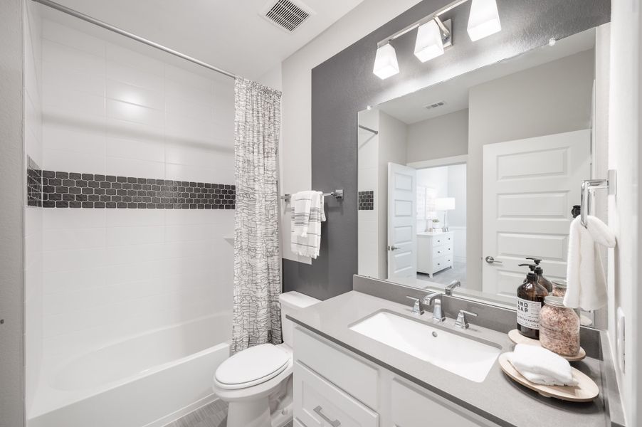 Representative furnished interior of a home built from the Casoria by Tri Pointe Homes in Solace Collection At Evergrove, Richmond (Image 41).